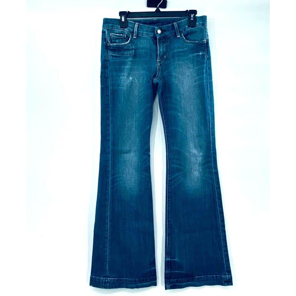 COH Citizens of Humanity Medium Wash Low Waist Full Leg Jeans Faye #003 Size 29 - Picture 2 of 12